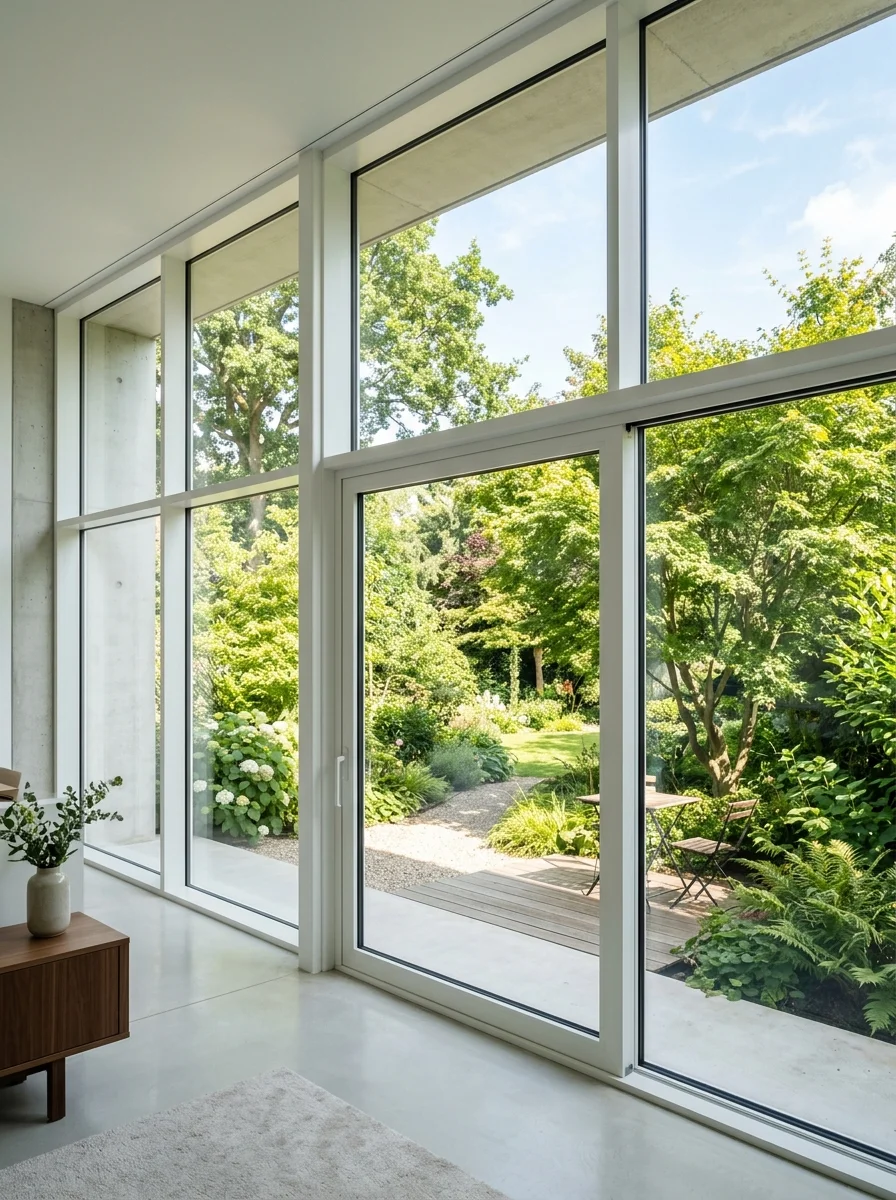 Professionell gereinigte Fenster mit klarem Durchblick